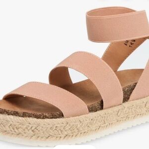 TIME and TRU Womens sandals Size 11 Ankle Strap Blush New